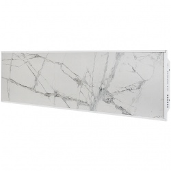STOUT отопительная панель WHITE STONE SCT 120*30 белый гранит / белый корпус
