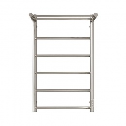 SHQ-J1RR-F08050 STOUT полотенцесушитель элекрический JAZZ round 80*50 Полированный с полкой