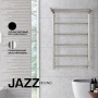 SHQ-J2RR-F08050 STOUT полотенцесушитель элекрический JAZZ round 80*50 Черный матовый с полкой