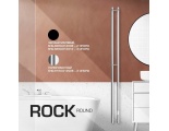 SHQ-R2R0-012012 STOUT полотенцесушитель элекрический ROCK round 120*12 Черный матовый 3 опоры