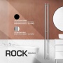 SHQ-R2R0-012012 STOUT полотенцесушитель элекрический ROCK round 120*12 Черный матовый 3 опоры
