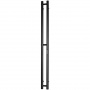 SHQ-R2R0-012008 STOUT полотенцесушитель элекрический ROCK round 120*08 Черный матовый 2 опоры