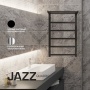 SHQ-J1QQ-F08050 STOUT полотенцесушитель элекрический JAZZ quadro 80*50 Полированный с полкой