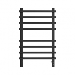 SHQ-T2QQ-008050 STOUT полотенцесушитель элекрический TECHNO quadro 80*50 Черный матовый