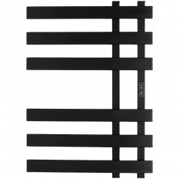 SHQ-N2QQ-007050 STOUT полотенцесушитель элекрический NEOSOUL quadro 70*50 Черный матовый