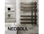 SHQ-N2QQ-007050 STOUT полотенцесушитель элекрический NEOSOUL quadro 70*50 Черный матовый