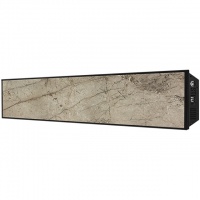STOUT отопительная панель GREY STONE SCT 120*30 серый гранит / черный корпус