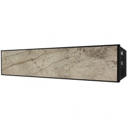 STOUT отопительная панель GREY STONE SCT 120*30 серый гранит / черный корпус