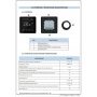 STOUT Терморегулятор теплого пола 16А, TFT, NTC 10К -2м, белый