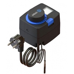 Сервопривод STOUT 230V, LED дисплей, датчик для фиксированной регулировки температуры, 90°