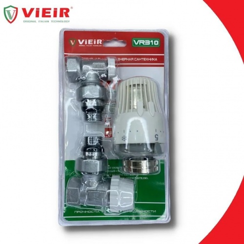 Комплект терморегулирующий угловой 1/2 Vieir (25) купить в интернет магазине Санрай73