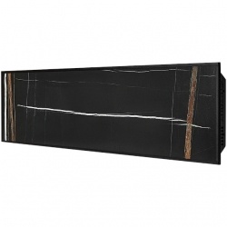 Отопительная панель STOUT BLACK STONE SCT 120*30 черный гранит / черный корпус