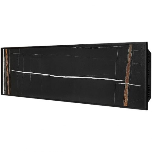 Отопительная панель STOUT BLACK STONE SCT 120*30 черный гранит / черный корпус купить в интернет магазине Санрай73