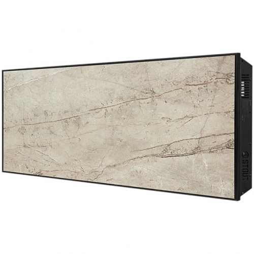 Отопительная панель STOUT GREY STONE SCT 120*60 серый гранит / черный корпус купить в интернет магазине Санрай73