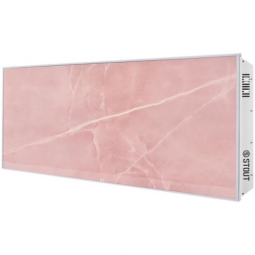 Отопительная панель STOUT ROSE STONE SCT 120*60 розовый гранит / серый корпус купить в интернет магазине Санрай73