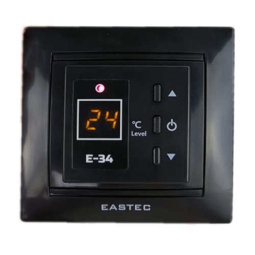 Терморегулятор EASTEC E-34 черный встраиваемый 3,5 кВт купить в интернет магазине Санрай73