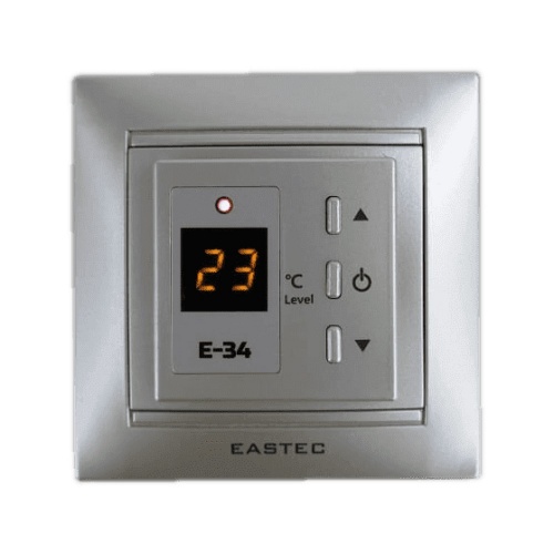Терморегулятор EASTEC E-34 серебро встраиваемый 3,5 кВт купить в интернет магазине Санрай73