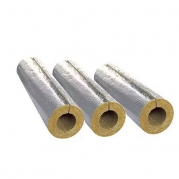 Цилиндр теплоизоляционный базальтовый кашированный 21/40