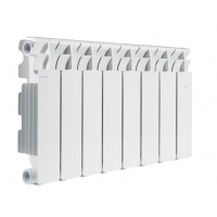 Радиатор алюминиевый Fondital Calidor Super B4 350/100 8 секций, боковое подключение, белый