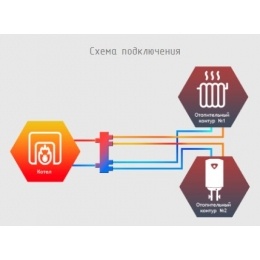 Гидравлический разделитель Север 60K2 до 50 кВт, 2 контура