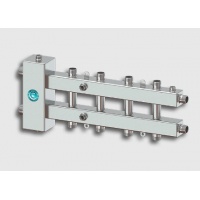 Гидравлический разделитель с коллектором Север M5 Aisi горизонтальный до 70 кВт, 5 контуров, нержаве