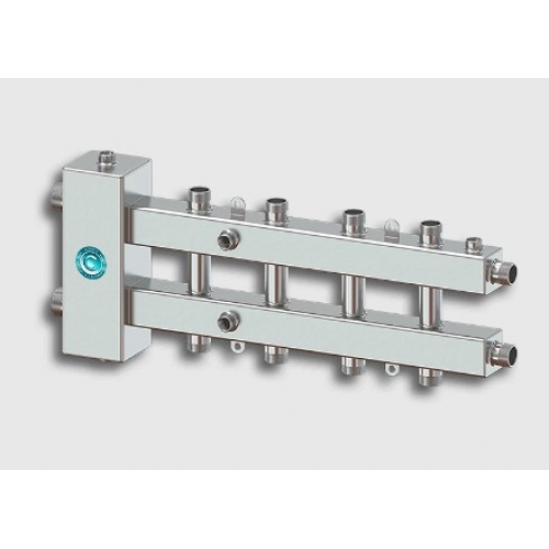 Гидравлический разделитель с коллектором Север M5 Aisi горизонтальный до 70 кВт, 5 контуров, сталь нержавеющая купить в интернет магазине Санрай73