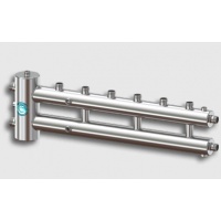 Гидравлический разделитель с коллектором Север R-M4 Aisi горизонтальный до 70 кВт, 4 контура, нержав