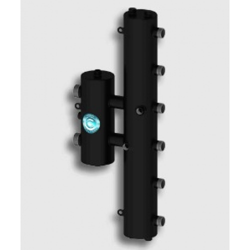 Гидравлический разделитель с коллектором Север R-V3 вертикальный до 70 кВт, 3 контура купить в интернет магазине Санрай73