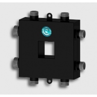 Гидравлический разделитель с коллектором Север Компакт кольцевой до 50 кВт, 3 контура