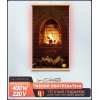 Гибкий обогреватель на стену Каменный камин 400 Вт (ЭО 448/2)