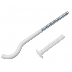 Кронштейн анкерный 9х200мм белый, для секционного радиатора