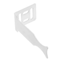 Кронштейн настенный угловой универсальный белый для секционного радиатора