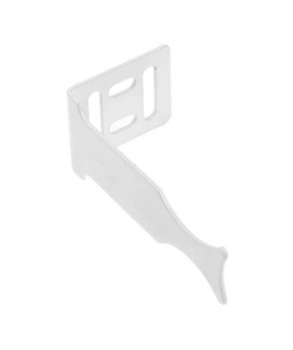 Кронштейн настенный угловой универсальный белый для секционного радиатора