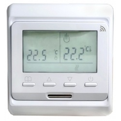 Терморегулятор EASTEC E 51.716 WiFi белый, программируемый, встраиваемый, 3,5 кВт, WiFi