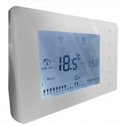 Терморегулятор комнатный Vieir VR410 беспроводной, сенсорный, программируемый, белый