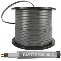 Кабель греющий саморегулирующийся Eastec SRL 16-2, 16 Вт/м, монтаж на трубу, без оплетки
