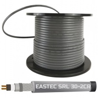 Кабель греющий саморегулирующийся Eastec SRL 30-2 CR, 30 Вт/м, монтаж на трубу, с оплеткой