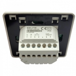 Терморегулятор EASTEC E 51.716 белый, программируемый, встраиваемый, 3,5 кВт