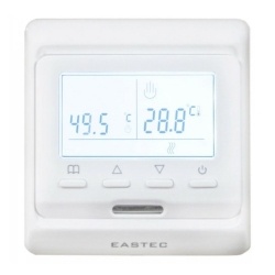 Терморегулятор EASTEC E 51.716 белый, программируемый, встраиваемый, 3,5 кВт