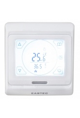 Терморегулятор EASTEC E 91.716 белый, сенсорный, программируемый, встраиваемый, 3,5 кВт