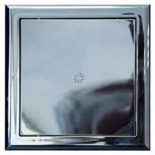 Люк 20 x 20 пластиковый с фланцем ERA Chrome (хром) купить в интернет магазине Санрай73