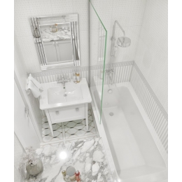 Ванна 160х70 чугунная Wotte Line без ножек