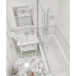 Ванна 180х80 чугунная Wotte Line Plus без ножек