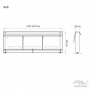 Экран под ванну Alavann SOFT 1,8 м МДФ белый, 3 двери откидные