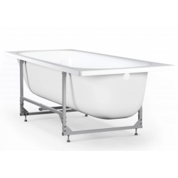 Ванна 160х70х40 стальная ВИЗ Donna Vanna Белая Орхидея, на каркасе, КР-01503