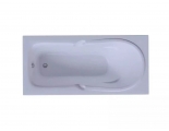 Ванна акриловая Леда 170x80 пустая с фр. экр (слив слева) Акватек + бок. панель слева + смес Кобра