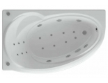 Ванна 170х97 акриловая Бетта Акватек левая с панелью+гидромассаж+массаж спины 6 форсунок