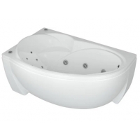 Ванна 170х97 акриловая Бетта Акватек левая с панелью+гидромассаж+массаж спины 6 форсунок