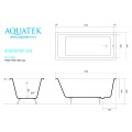 Ванна чугунная Aquatek Альфа 170x75 с 4 ножками