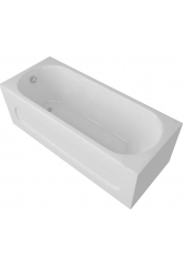 Ванна 160х70 акриловая Оберон пустая с фр. экраном (слив слева) Акватек